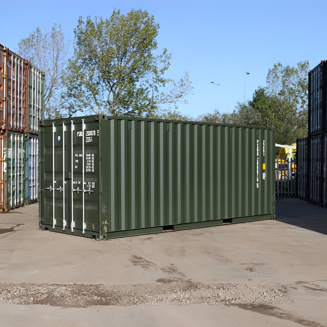 20Ft Shipping Container (One Trip) - Dark Green - Image 4