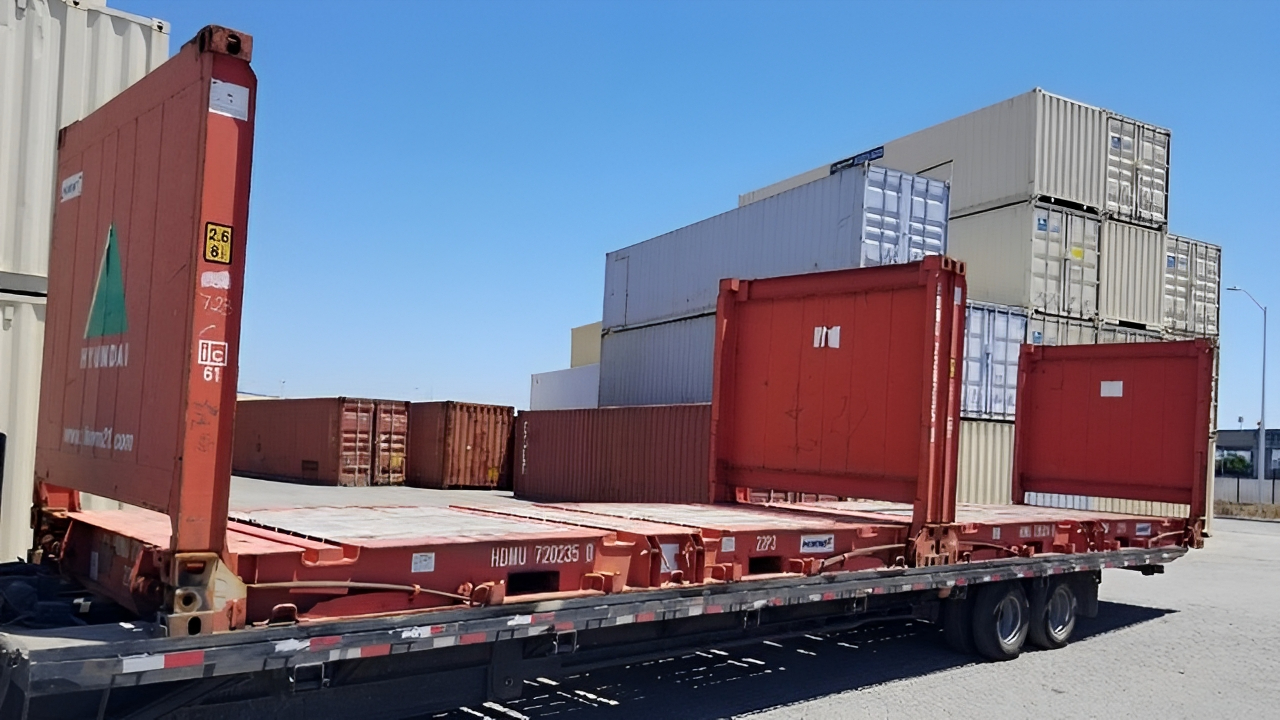 20Ft X 8Ft Used Flat Rack Shipping Containers - Image 6