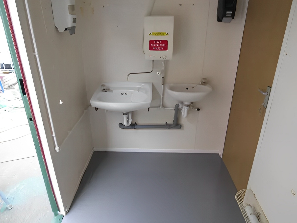 2+1 Steel Toilet Cabin 12Ft x 9Ft - Image 2
