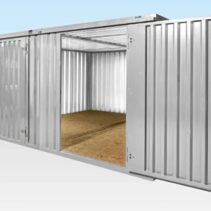 4M x 4.2M Side Linked Flat Pack Containers – Galvanised Modular Storage