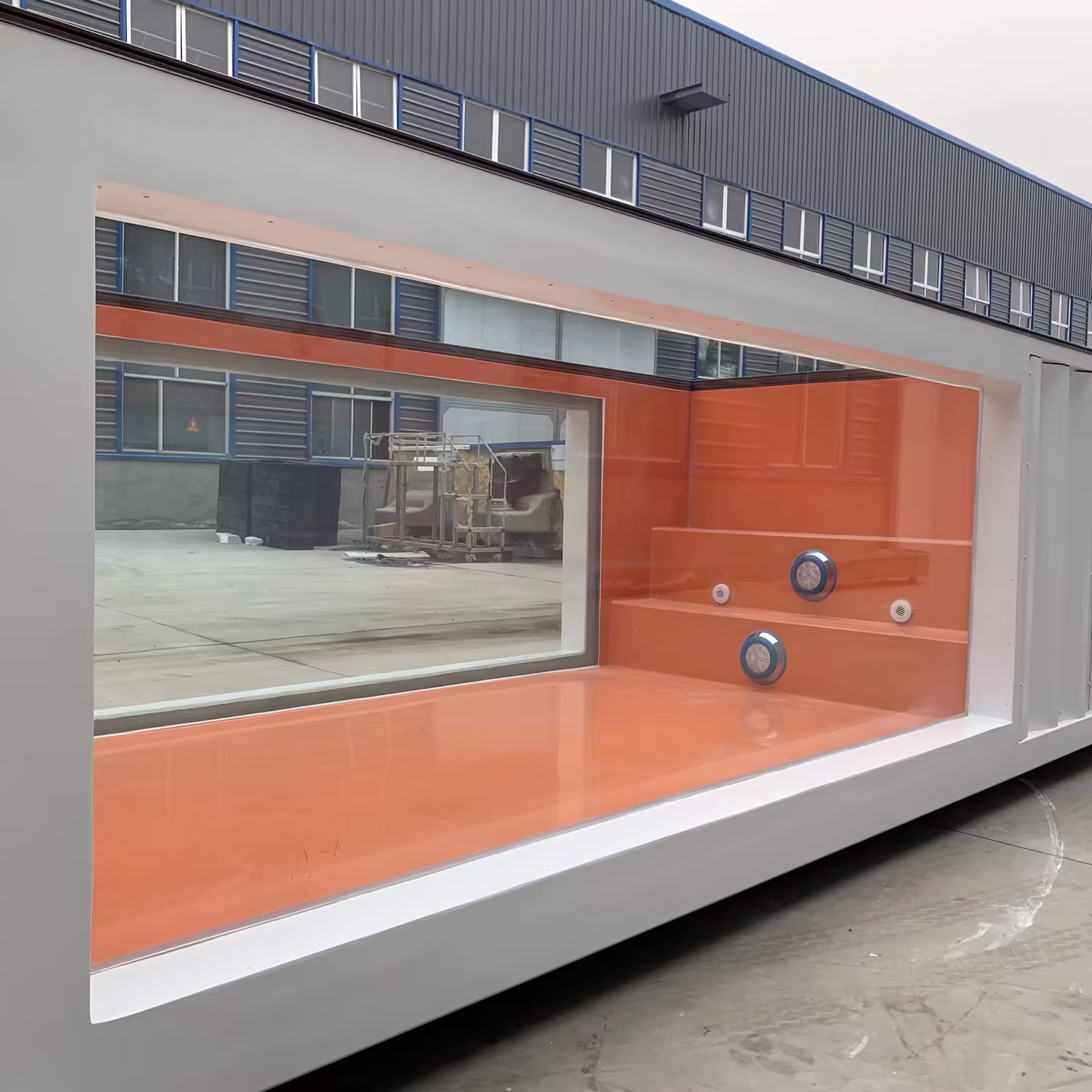 20ft Container Swimming Pool With Fiber Glass Window - Image 2